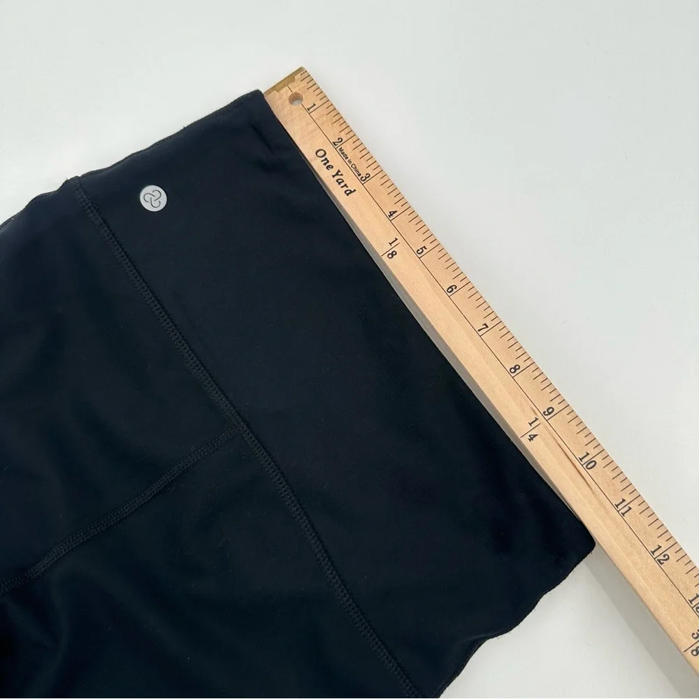 ZELLA Crop Leggings Womens XS Black Capri 21” Inseam Yoga Workout Pant Gym